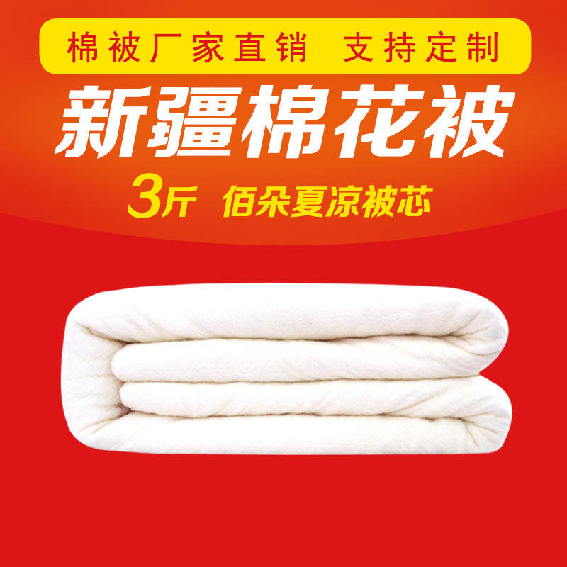 3斤 純新疆棉花被棉絮棉花棉被 夏涼被 蓋被 學生被空調被批發