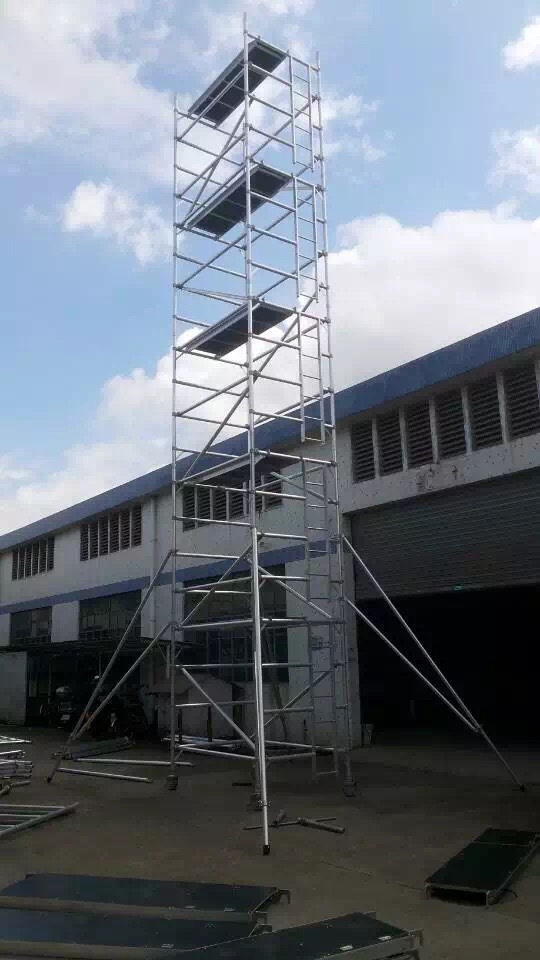 销售爬梯式脚手架，铝合金稳固高空操作脚手架订做厂家销售