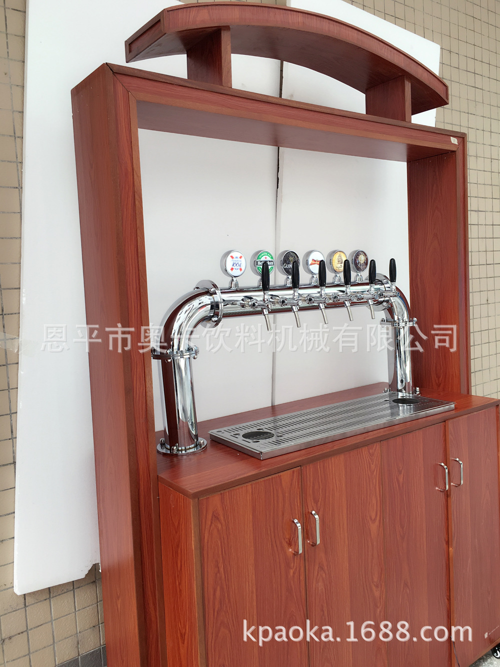六头桥型酒柱 啤酒柱 门型酒柱 扎啤机 啤酒设备 带LED灯箱