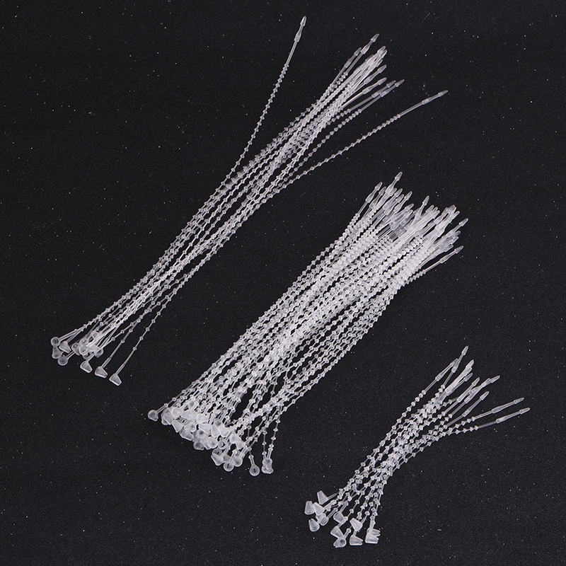 厂家供应束线带珠针pp塑料绳 7寸子母扣胶针索带厂家直发一件代发