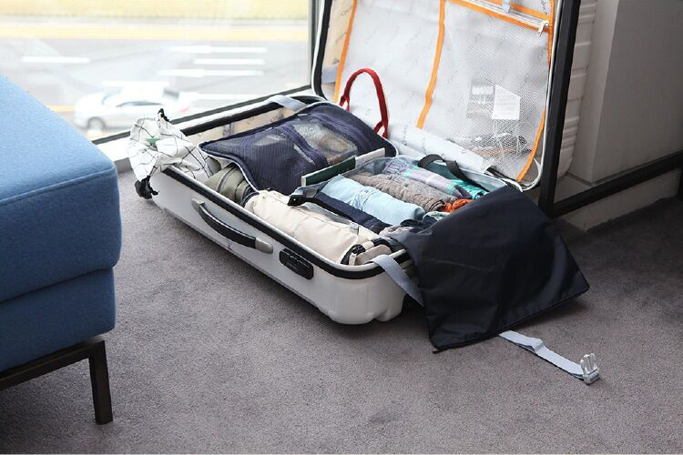 427g Weight Nylon Lining Material Zipper Closure Type Single Shoulder Strap Strap Type Business, Travel Occasion Nylon Material Solid Color Pattern Unisex Gender Square Shape Dark Blue, White, Green, Black Color Medium Size Trolley Travel Case Large-capacity Clothing Storage Bag Wholesale Nihaojewelry 23