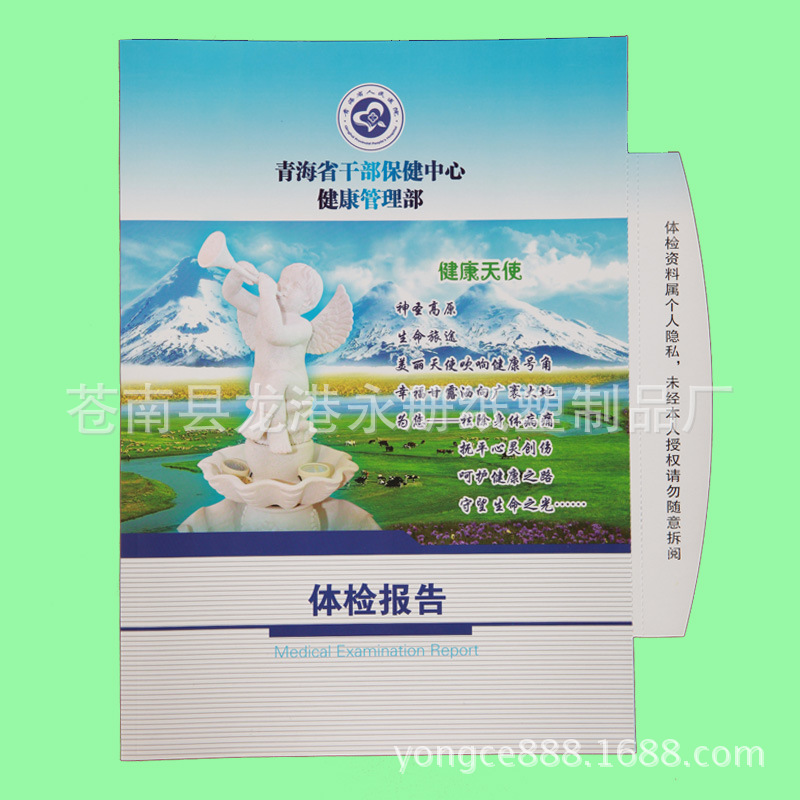 健康体检报告封套