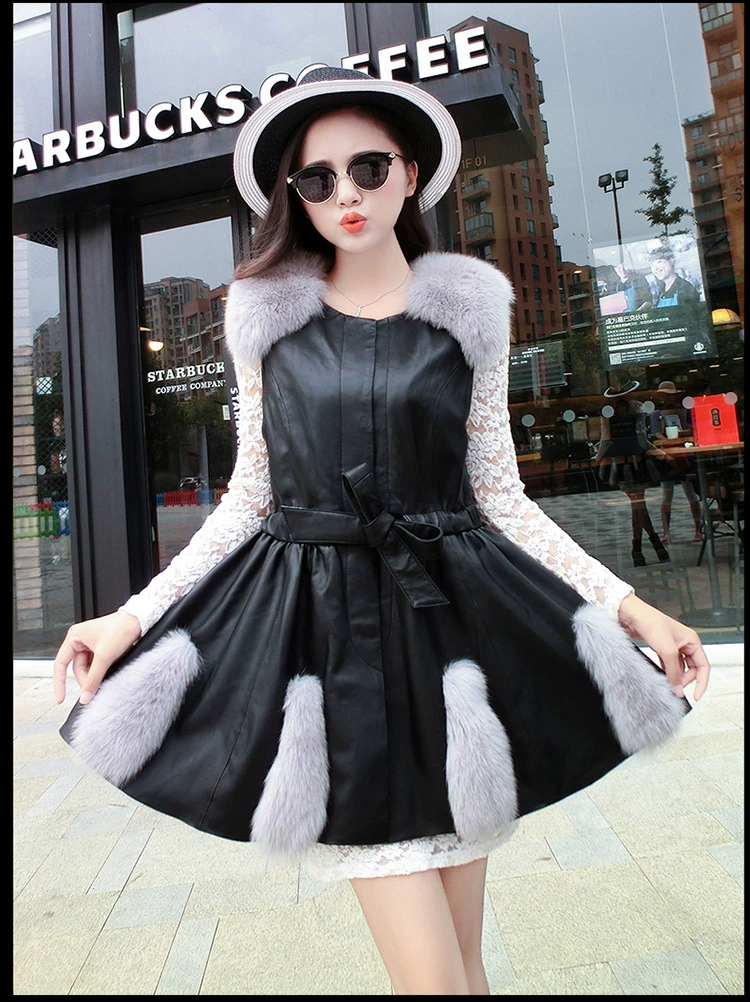 Кожостатик imitation leather grass coat to add a full order