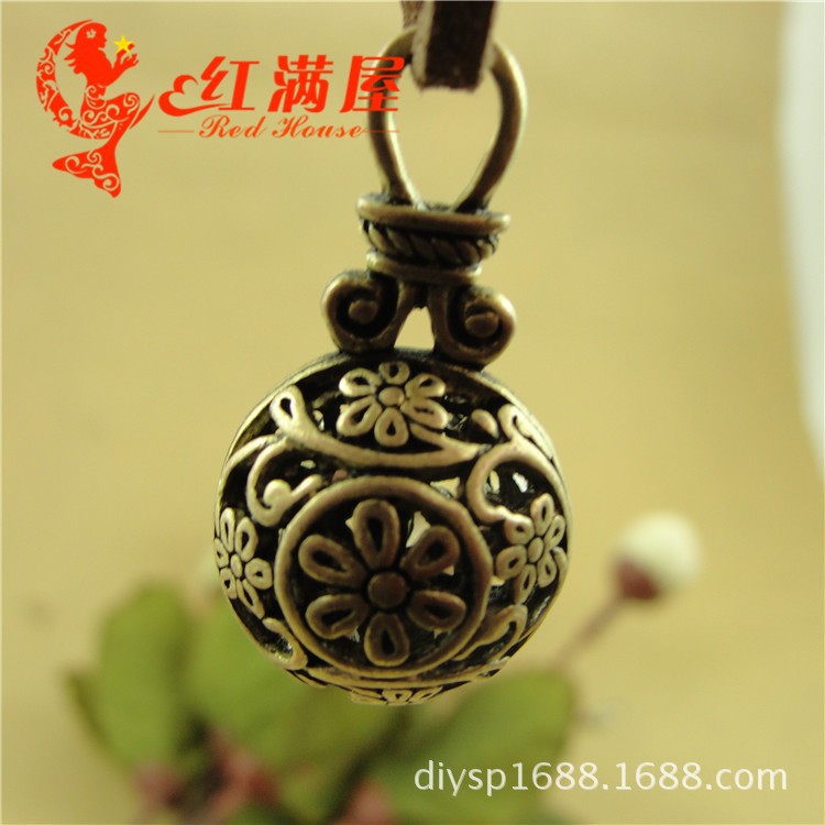A4121古青厂家5克 立体镂空精致雕花吊坠 DIY饰品配件 10个/包