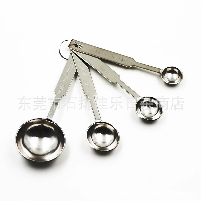 Оптовая продажа кухонных гаджетов из нержавеющей стали, 4 части, мерная ложка