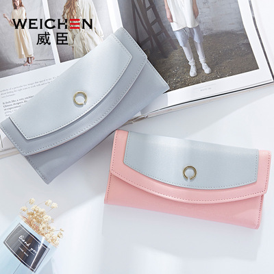 Weissen ví mới Nhật Bản và Hàn Quốc thẻ dung lượng lớn thời trang đơn giản nhẫn khóa wallet wallet