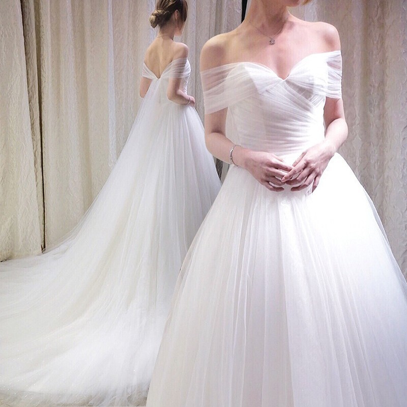 New fashion Amazon AliExpress wish Bride wedding dress Korean slim style wholesale New fashion Amazon AliExpress wish Bride wedding dress Korean slim style wholesale