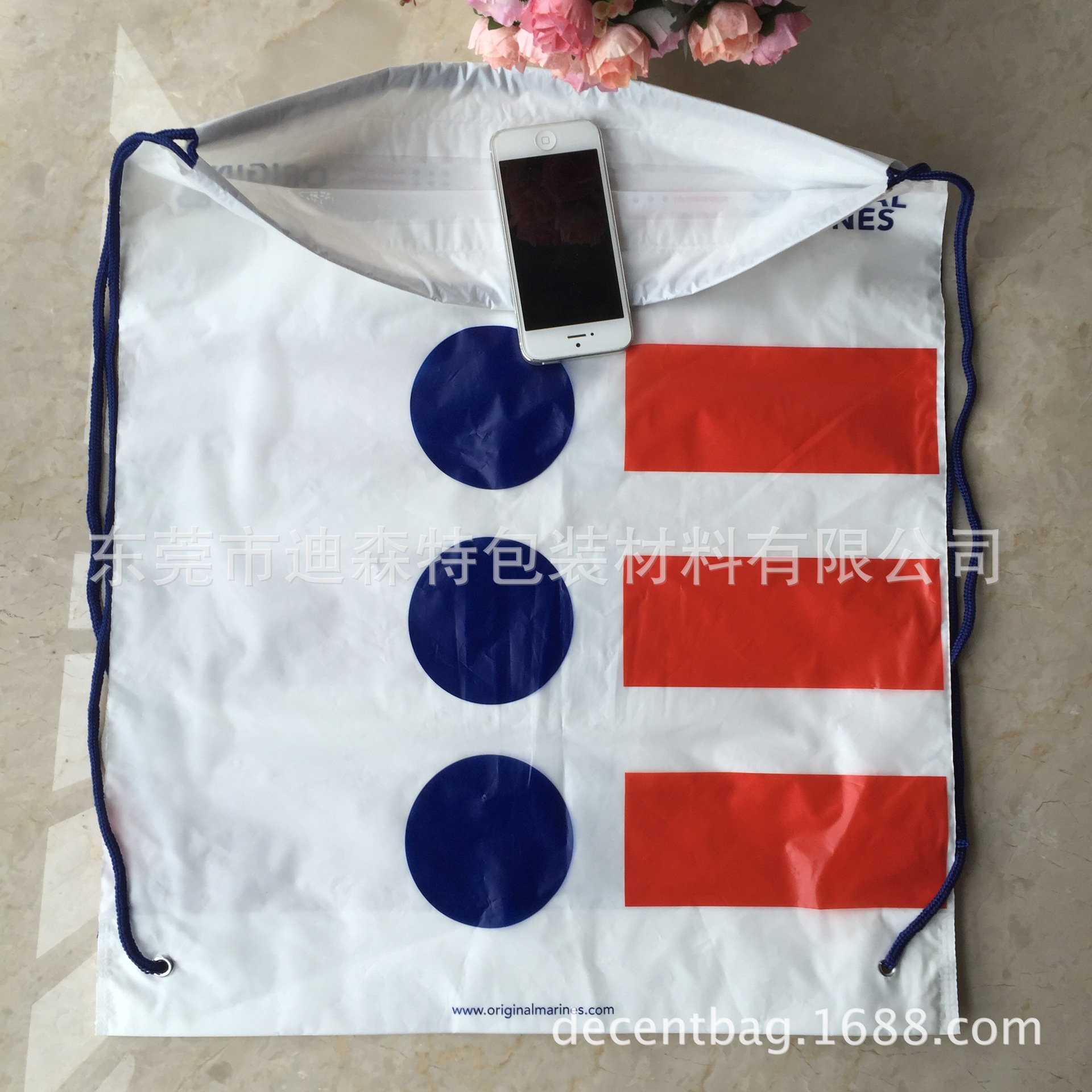 工厂生产# 厂家供应 塑料束口拉绳袋 收口束口抽绳袋子订制