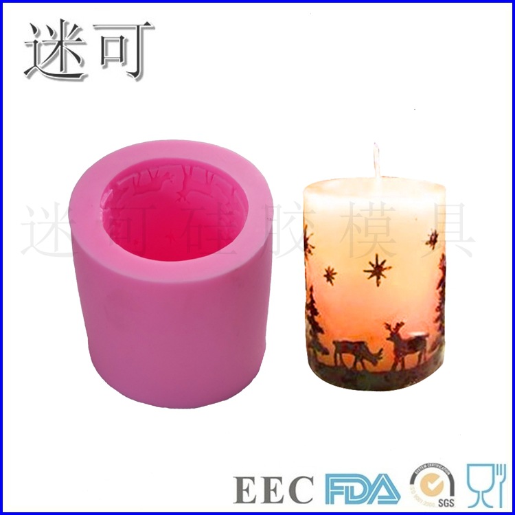 Estrella ciervos fondant molde de la torta del molde de la vela hecha a mano jabón molde de BRICOLAJE herramientas para hornear precio de fábrica de Ventas Directas