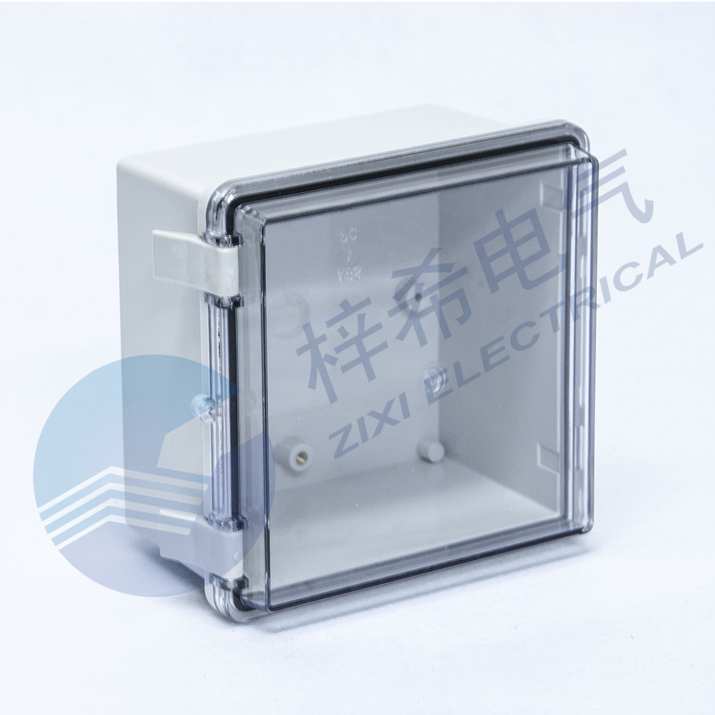 塑料防水接线盒 开门式塑料防水盒 150*150*90 ABS透明盖防水盒