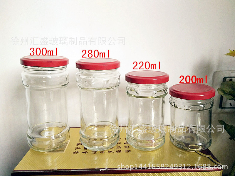厂价200ml220ml280ml300ml老干妈同款玻璃瓶辣椒牛肉酱瓶酱菜瓶