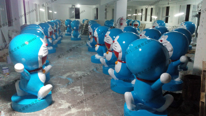 7多啦a梦机器猫卡通雕塑 (2)1_1