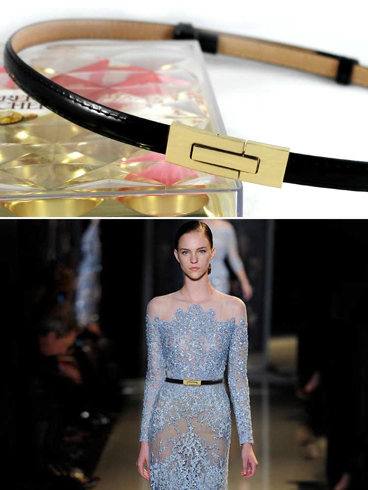 80g Weight Alloy Material New Style Retractable Spring Buckle Belt Fashion Adjustable Decorative Belt Wholesale