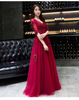 Elegant bride toast dress new spring banquet V collar show thin female long wedding evening dress nobility