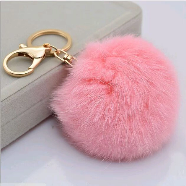 Металлический пуховый шар, модный подвес, брелок, Aliexpress, handmade, 8см