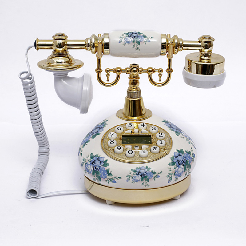 Zhizhen antique telephone vintage vintage telephone antique telephone/ceramic telephone home fashion cute landline Zhizhen antique telephone vintage vintage telephone antique telephone/ceramic telephone home fashion cute landline
