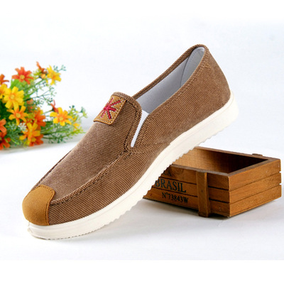 老北京春秋韩版帆布鞋男鞋男士休闲透气爸爸鞋