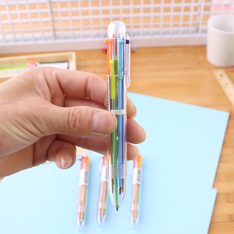 Cute Creative 6-color Ballpoint Pen Children's Student School Supplies display picture 2