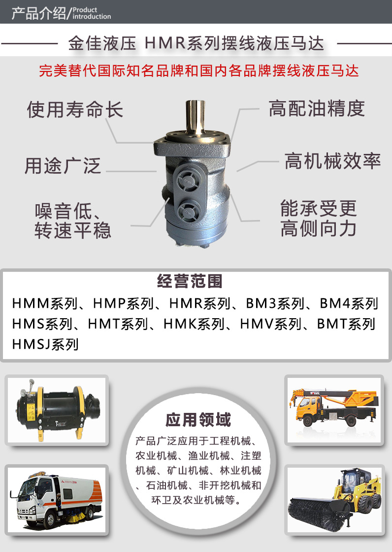 价低质优 Bm2摆线液压马达农机必备 掘进机 机械设备批发网 
