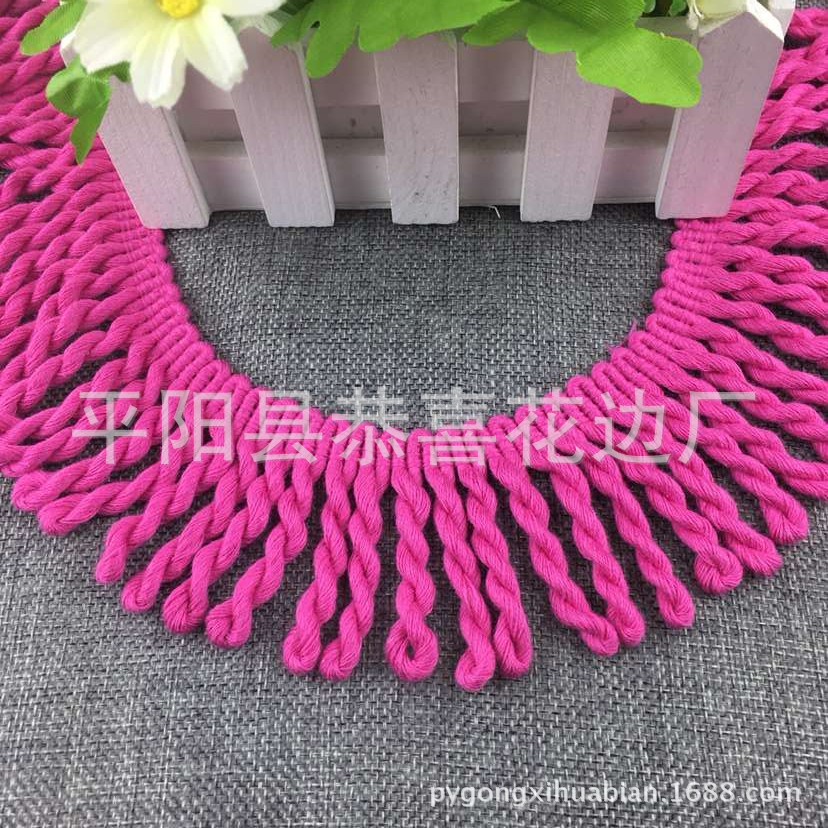 6公分纯棉流苏绳