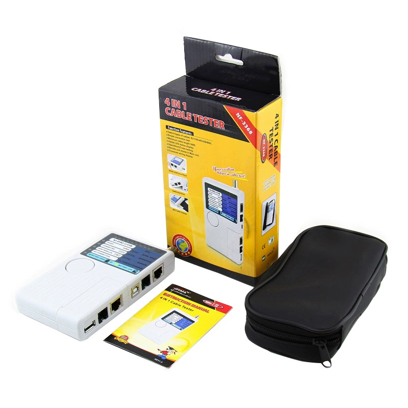 Мышь Jingming NF-3368 оригинальный тестер включения-выключения кабеля телефонной линии USB-кабель тестер сетевого кабеля