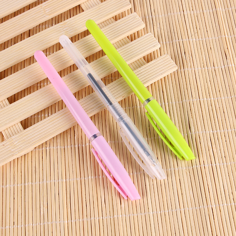 Manufactor Direct selling neutral Pen shell Pen environmental protection transparent pinkycolor Pen wholesale disappear Refill Roller ball pen