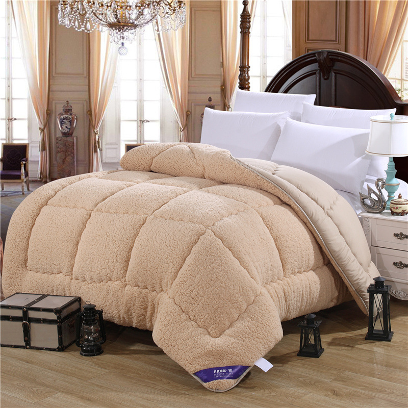 仿羊羔绒保暖冬被单人1.5米被子双人1.8米被芯2.0米被褥