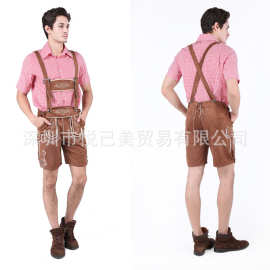 新款德国啤酒节服装肥佬装万圣节欧美cosplay制服 男款出口分码