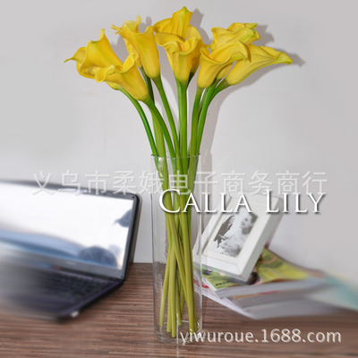 跨境PU大号马蹄莲仿真花 手感花假花婚庆家居摄影装饰人造马蹄莲