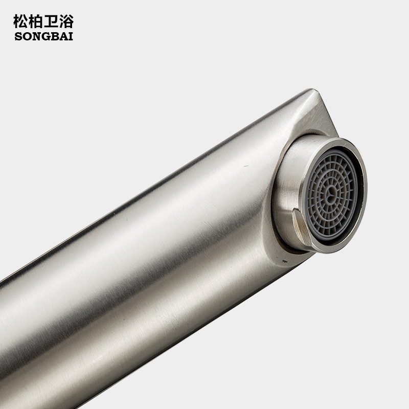 Wholesale 304 stainless steel washbasin faucet, single-hole cold and hot mixed water, bathroom hand washing basin faucet from the manufacturer undefined