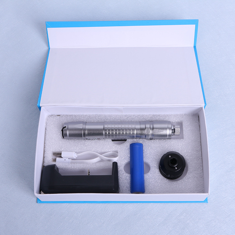 Flashlight with laser