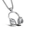 Fashionable headphones, pendant stainless steel, necklace, suitable for import, wholesale