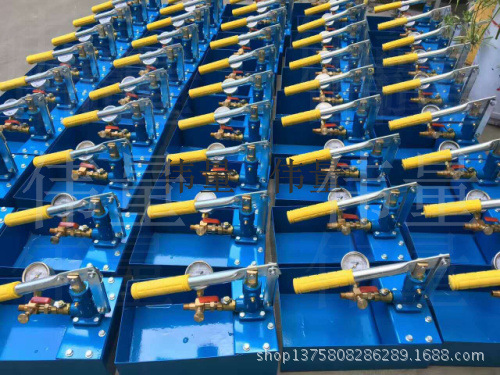 铜泵改良加厚款打压机40KG油表试压泵手动PPR水管 管道测试