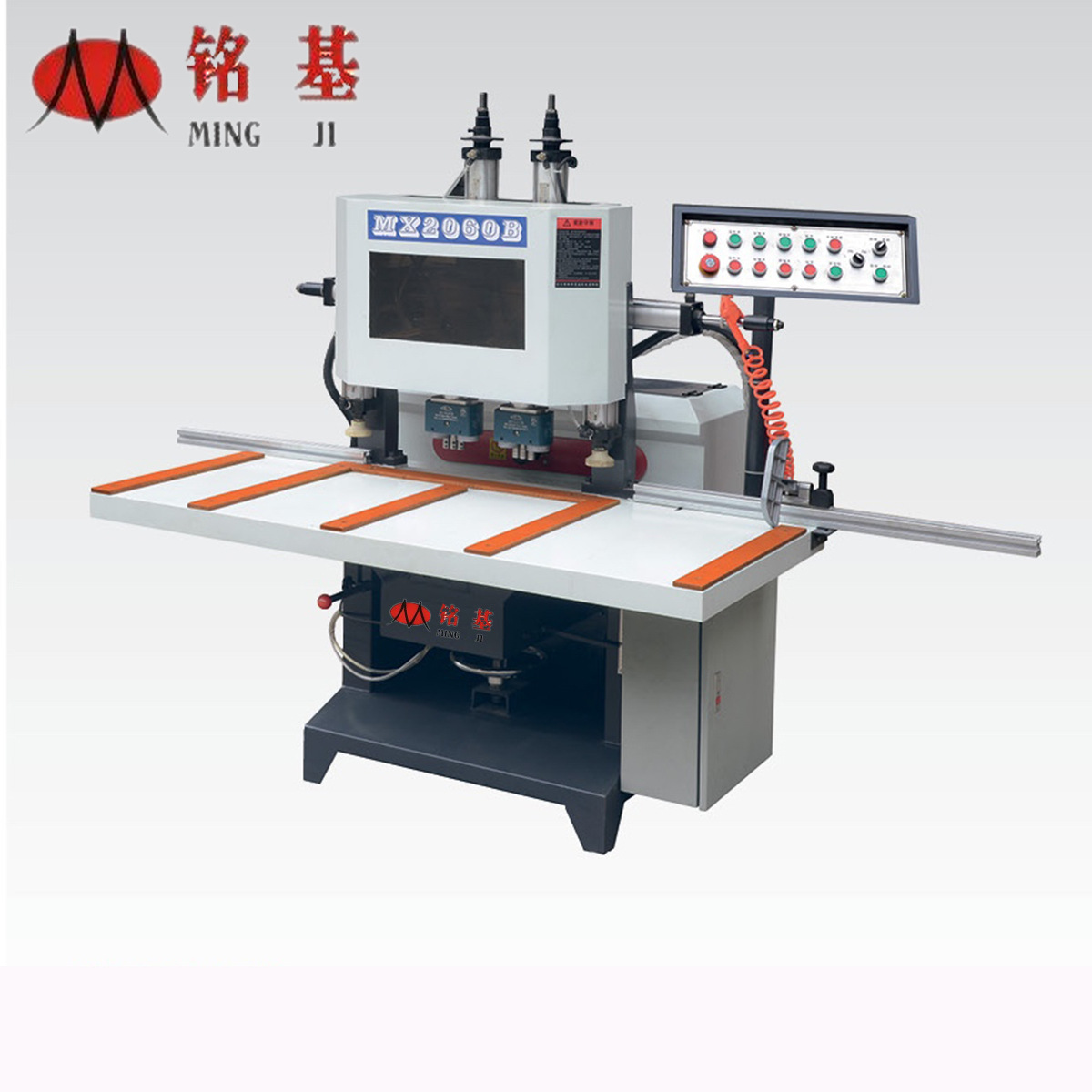 木工锁孔机 铭基特价直供MXZ2060B双头门锁榫槽机 立式双头榫眼机