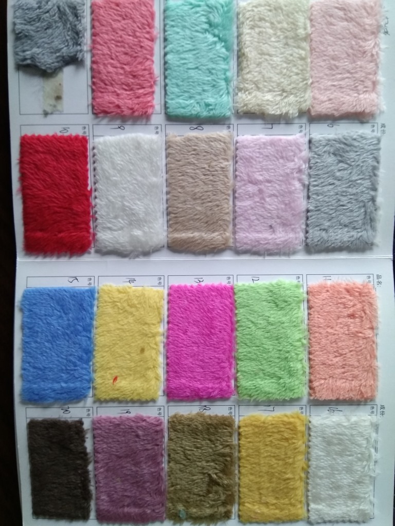 北极绒现货供应玩具面料服装里布手套长毛绒植绒布经典印花