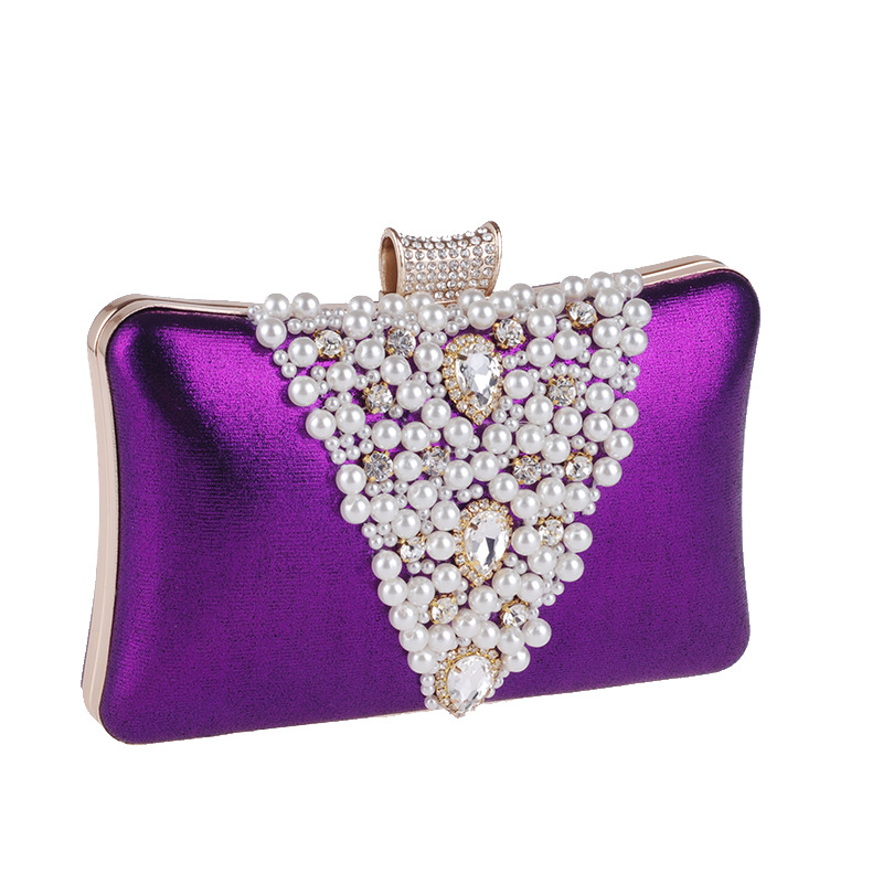 Women's Bag Diamond Evening Party Bag Cocktail Party Pearl Bag Hand Dress Bag display picture 15