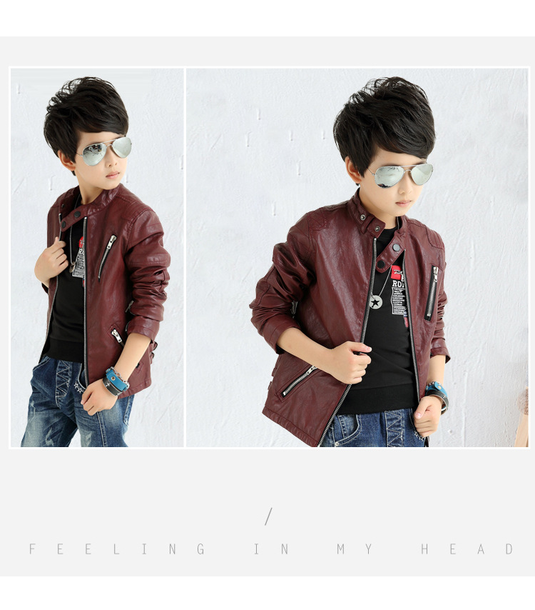 Veste pour garcon en cuir - Ref 2159328 Image 18