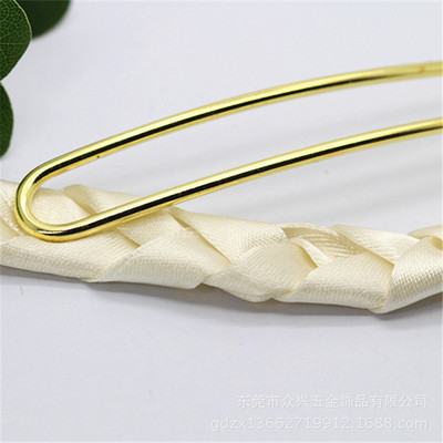 新款饰品配件手工DIY发饰材料 古风弧面双直发簪配件3*102mm簪棍