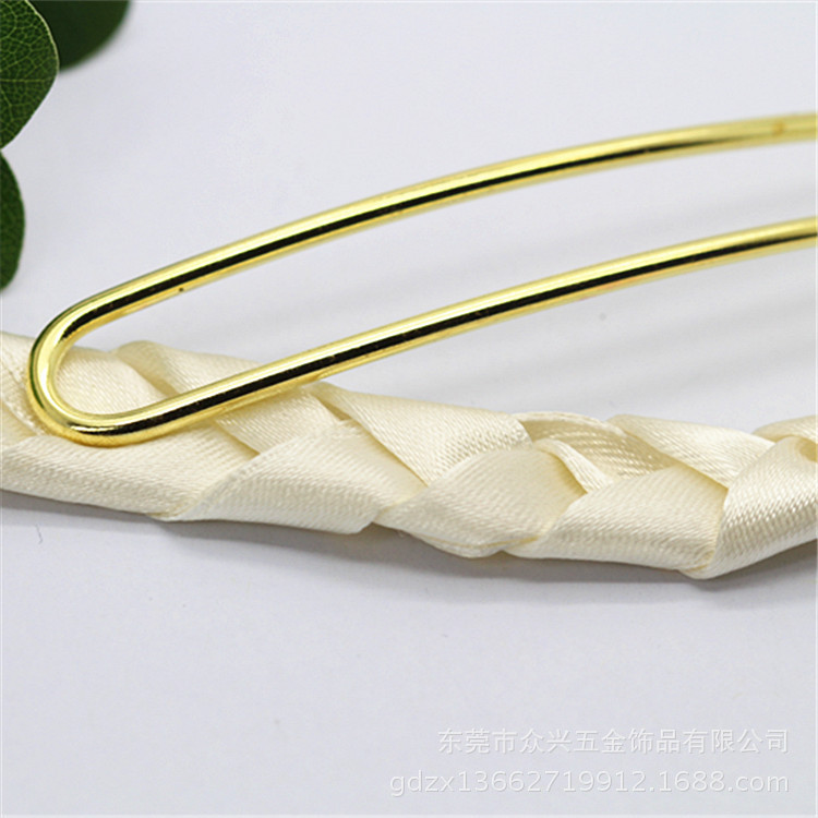 新款饰品配件手工DIY发饰材料 古风弧面双直发簪配件3*102mm簪棍