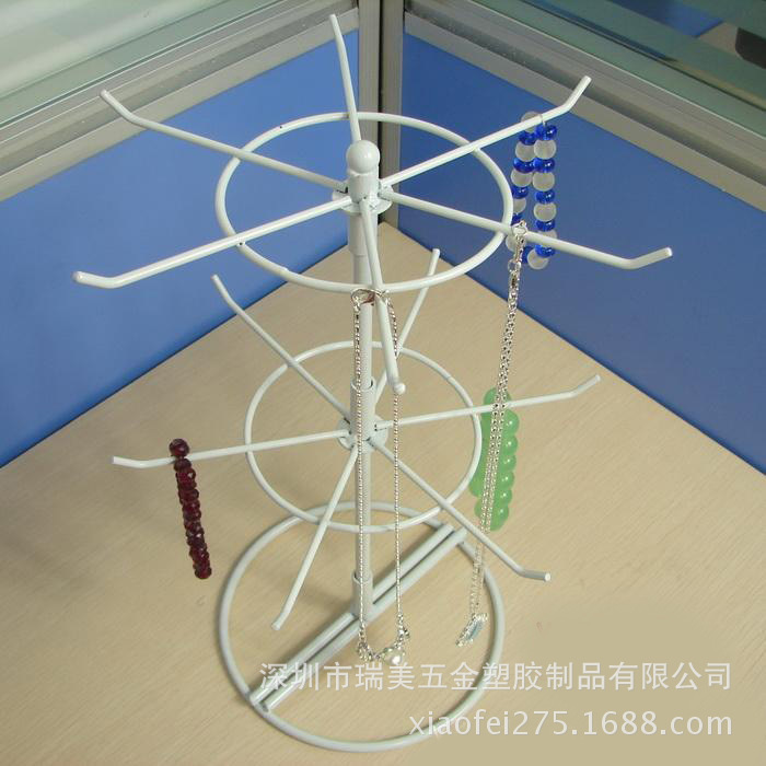 定制各种旋转挂钩展示架 不锈钢台面挂架 饰品展示架 产品展示架