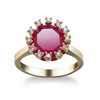 Crystal, zirconium, ring with stone, Korean style, simple and elegant design, wholesale