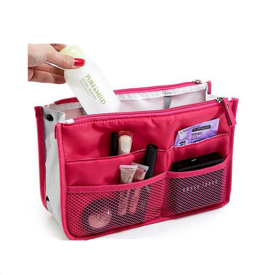 goods in stock wholesale Perennial Explosive money fashion Korean Edition High-capacity Cosmetic Portable grid Package package Sleeve