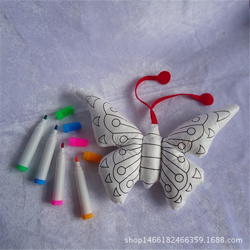 儿童益智DIY涂鸦蝴蝶玩具培养绘画的乐趣互动活动批发礼品详情3