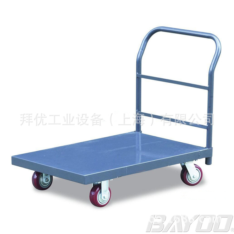 BAYOO/拜优重型钢制推车,钢平板手推车,铁平板推车