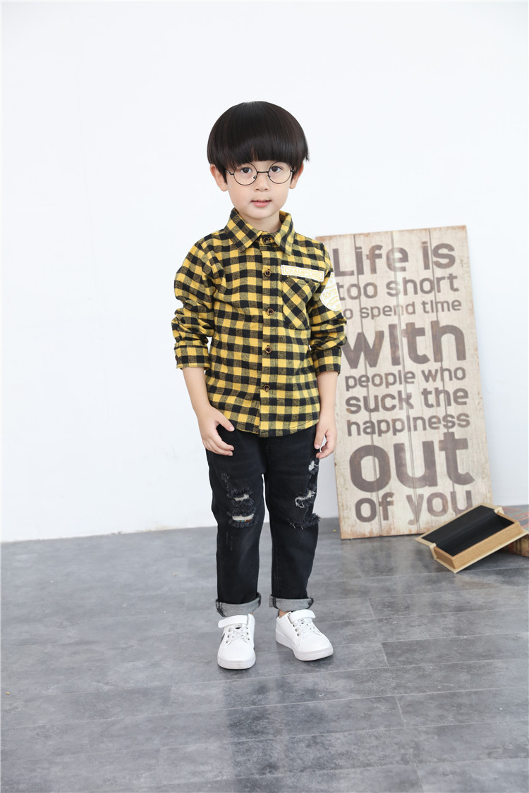 Chemise garcon à manche longue - Ref 2077353 Image 20