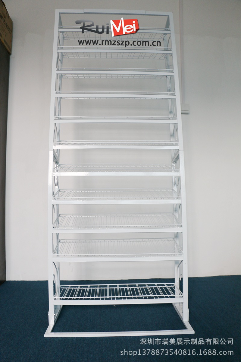 指甲油展示架 化妆品展示架 铁线工艺品架 铁质产品展示货架定制