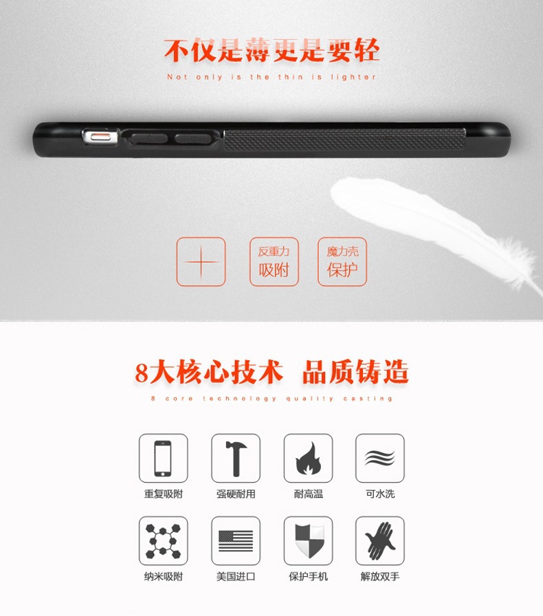 详情_反重力纳米吸附创意悬挂iphone6splus手机壳苹