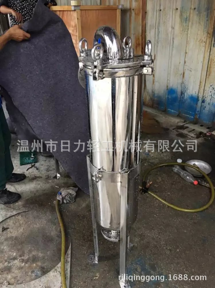 卫生级顶入袋式过滤器，顶进液压袋式过滤器，不锈钢单袋式过滤器
