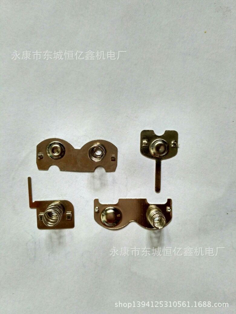 圣诞LED电池盒弹簧片 电池弹片 电池正负片 不锈钢弹片连接片