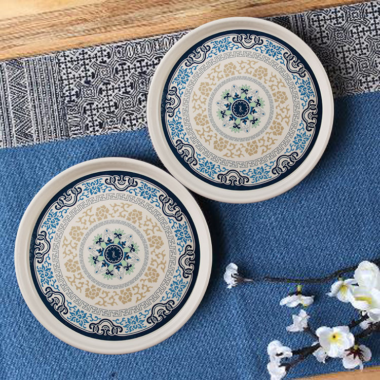 Factory wholesale high quality melamine imitation porcelain tableware hotel supplies high quality fashion fruit plate
